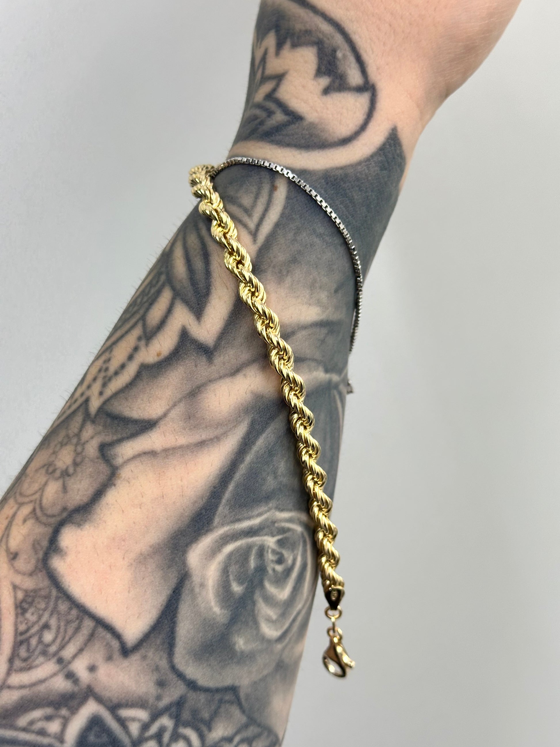 BRACCIALE LASER ARGENTO 925 CON DORATURA