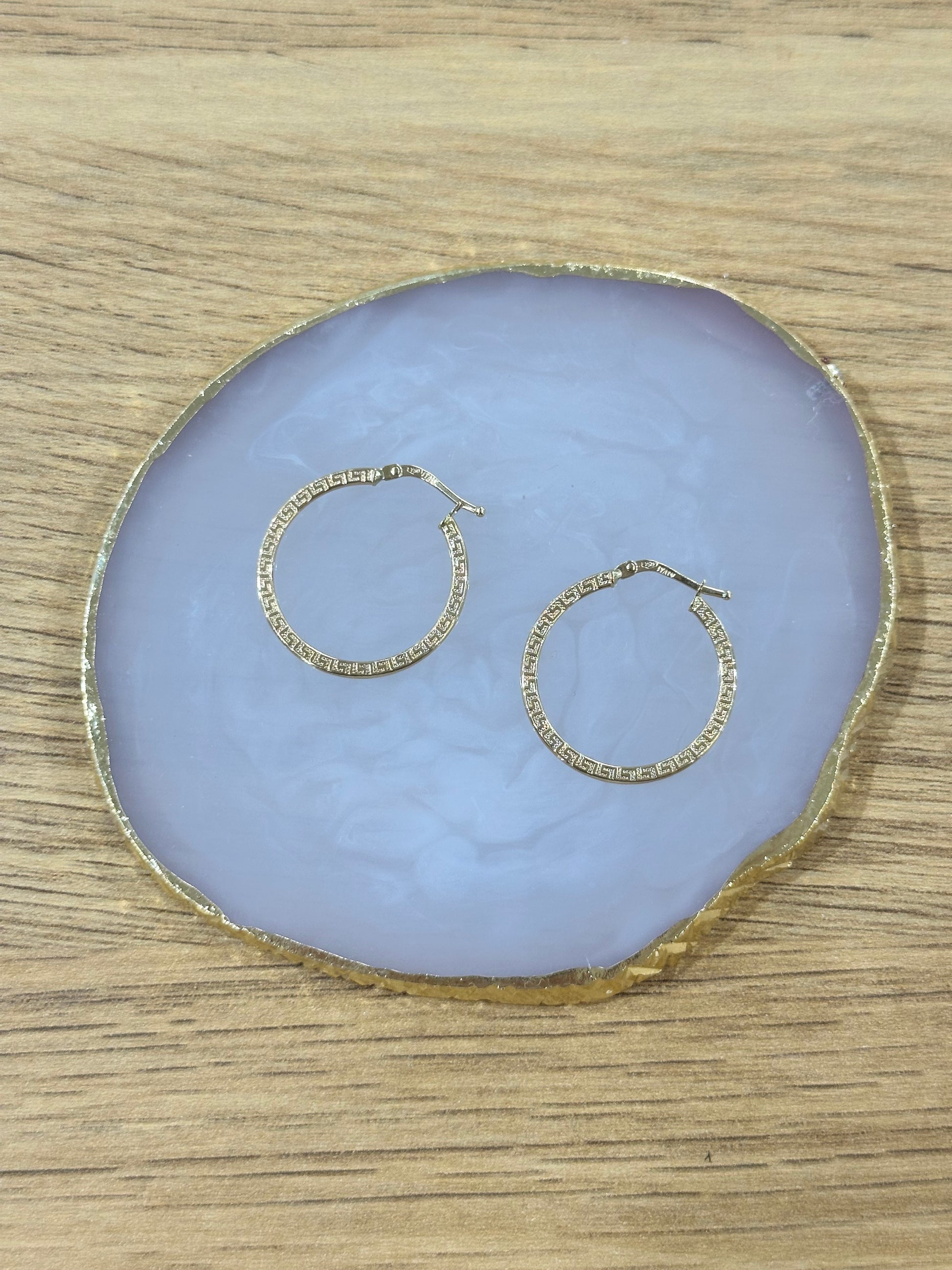 CERCHI IN ORO 18KT CON GRECA