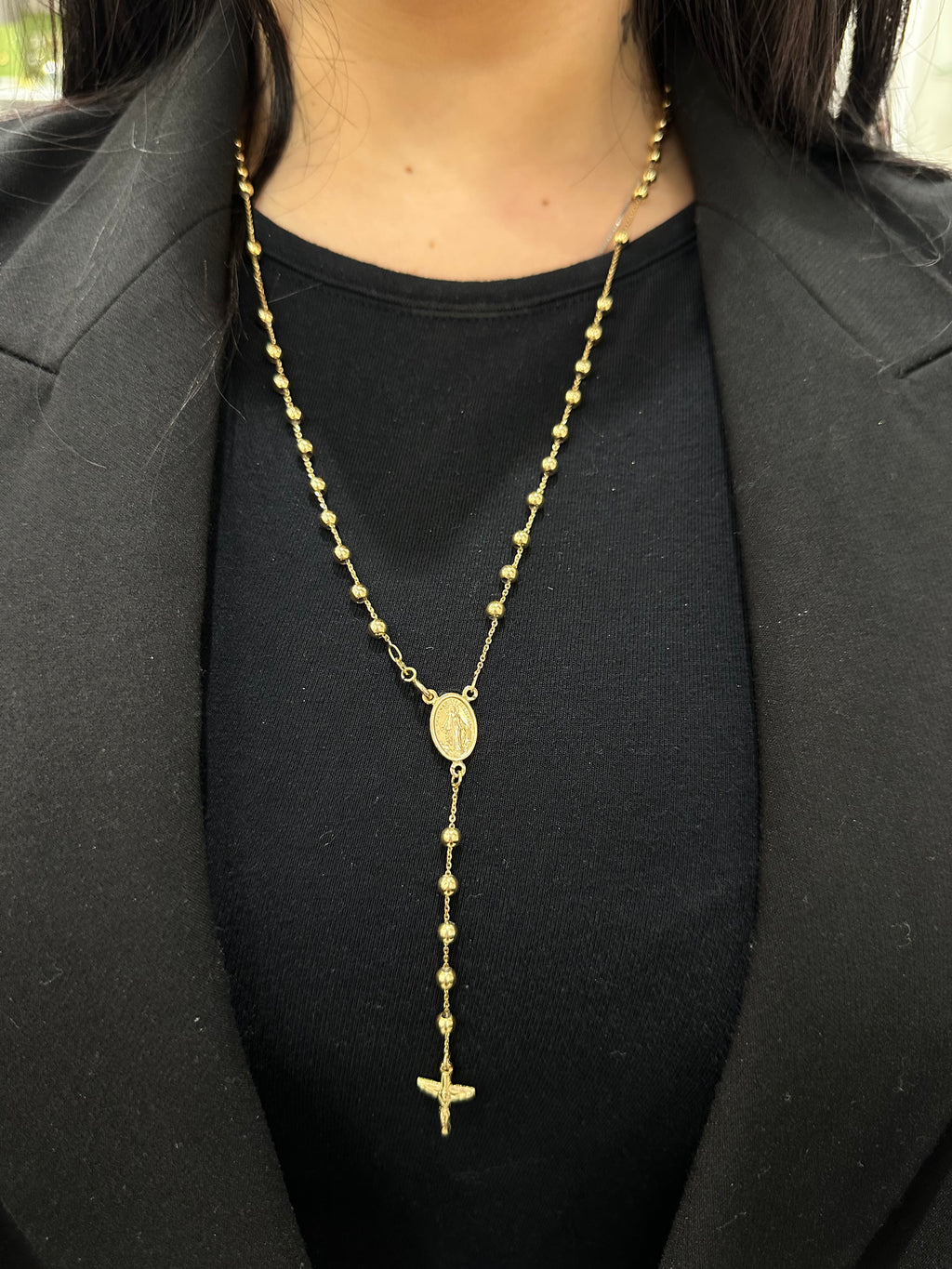COLLANA ROSARIO ORO 18KT