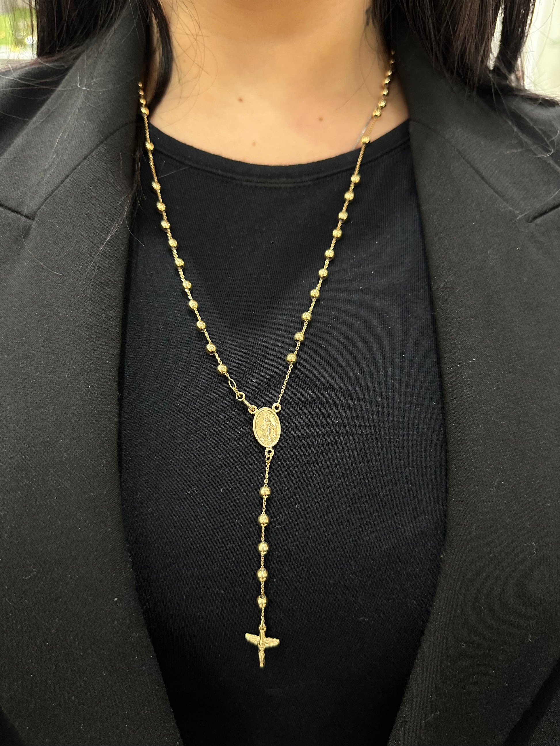 COLLANA ROSARIO ORO 18KT