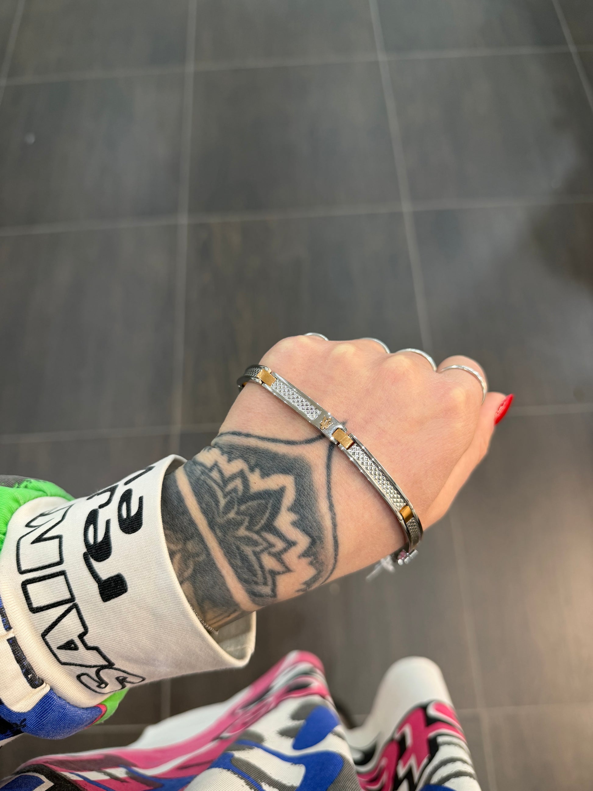 BRACCIALE MASERATI BICOLORE