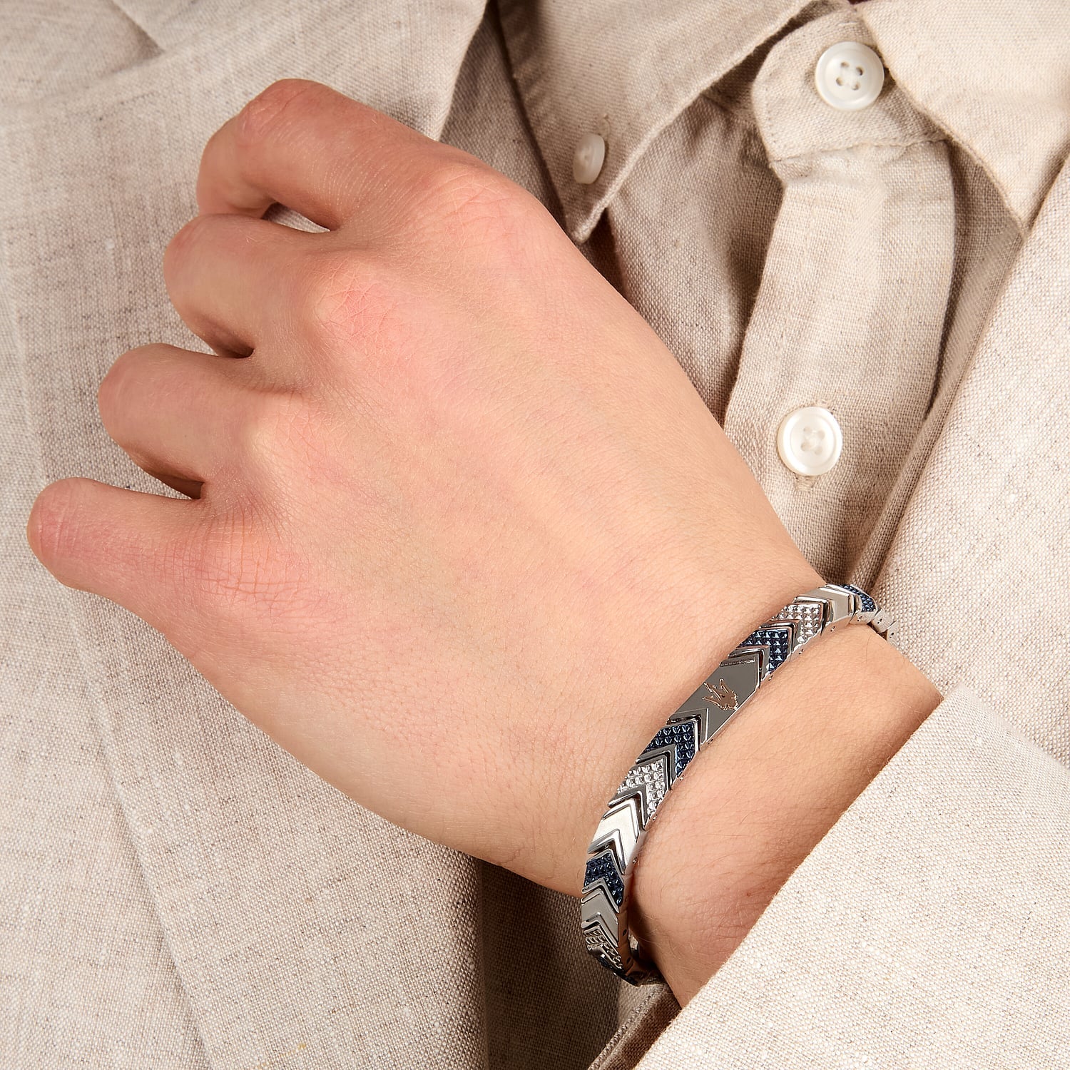 BRACCIALE MASERATI ICONIC BLU