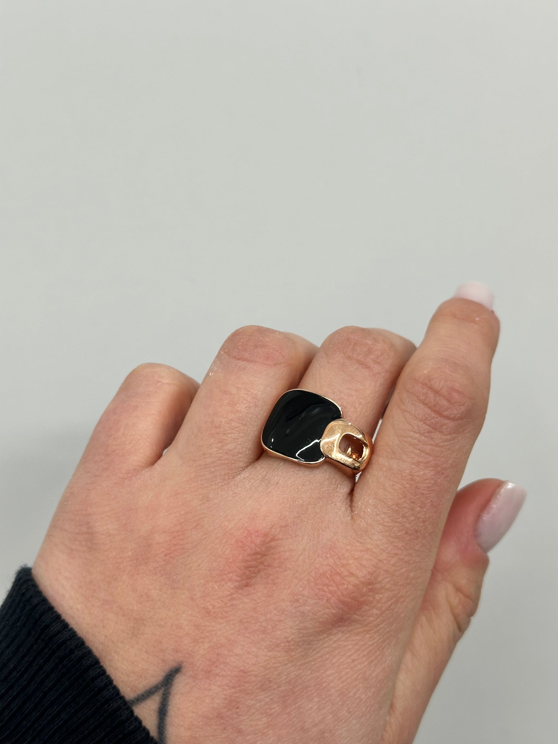 ANELLO SQUARE SMALTATO