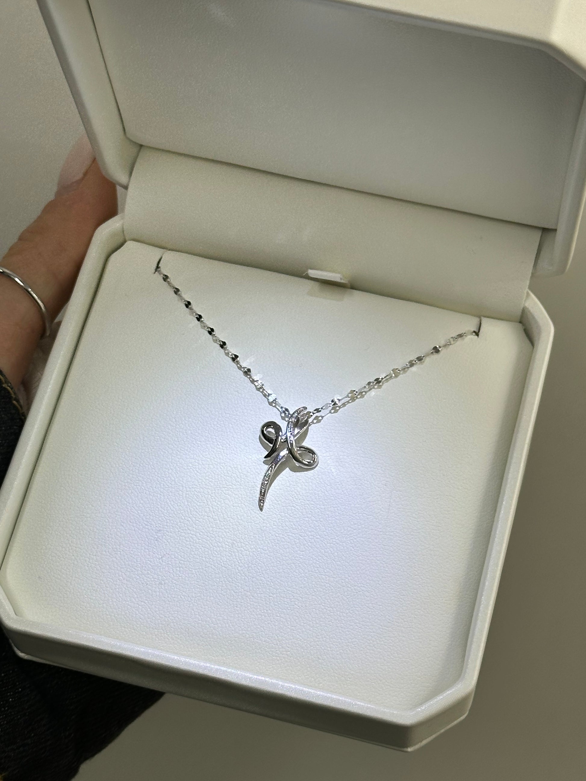 COLLANA CROCE ORO 18KT CON DIAMANTI