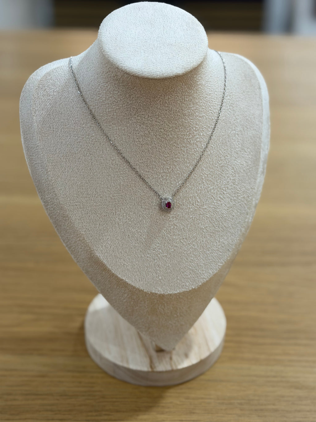 COLLANA PUNTO LUCE MEIRA RED ARGENTO 925