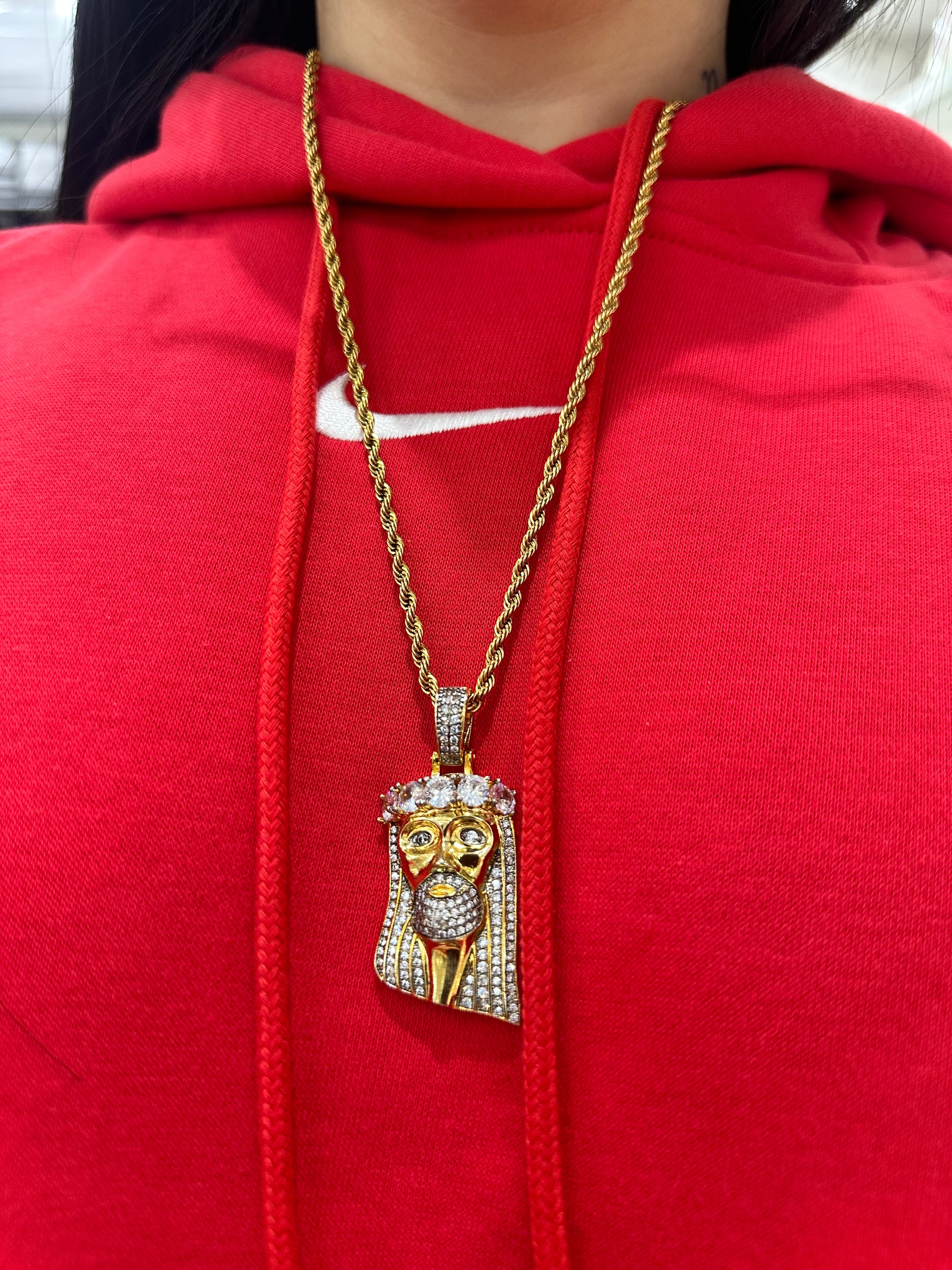 COLLANA JESUS ACCIAIO