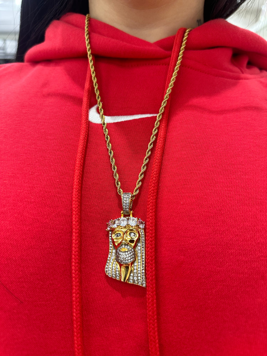 COLLANA JESUS ACCIAIO