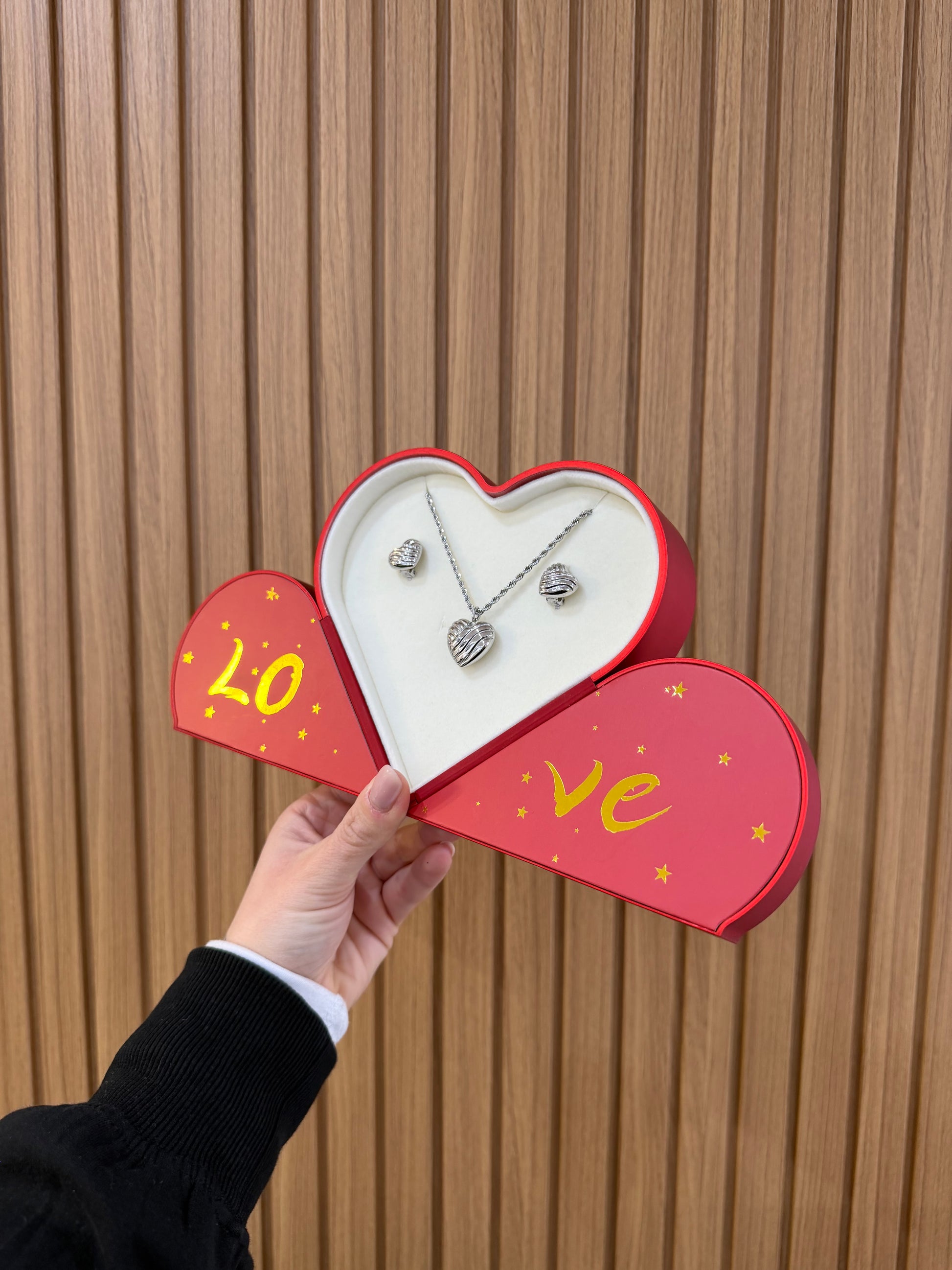 BOX HEART CON COMPLETO MORELLATO ACCIAIO