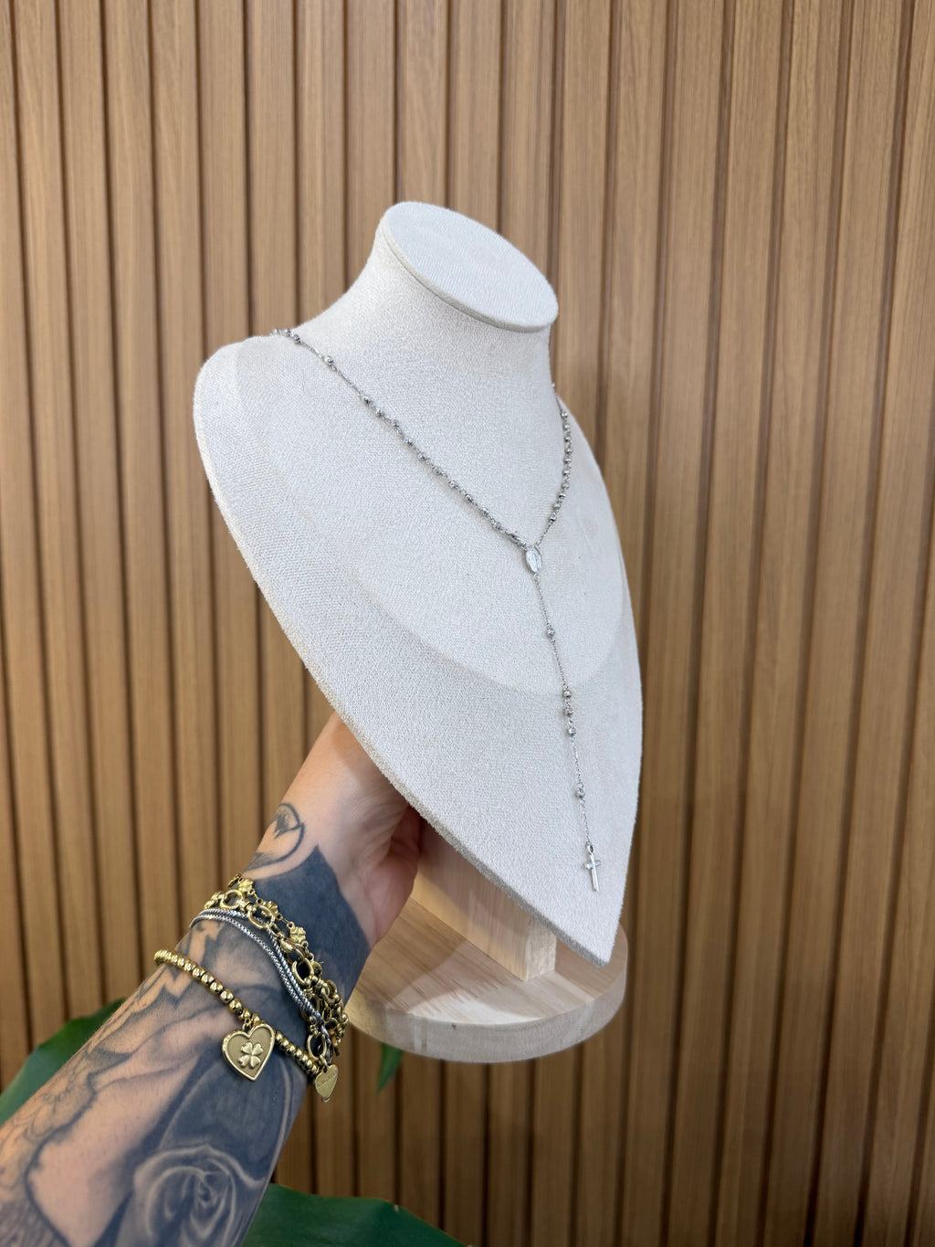 ROSARIO ORO 18KT MILLE LUCI ORO BIANCO