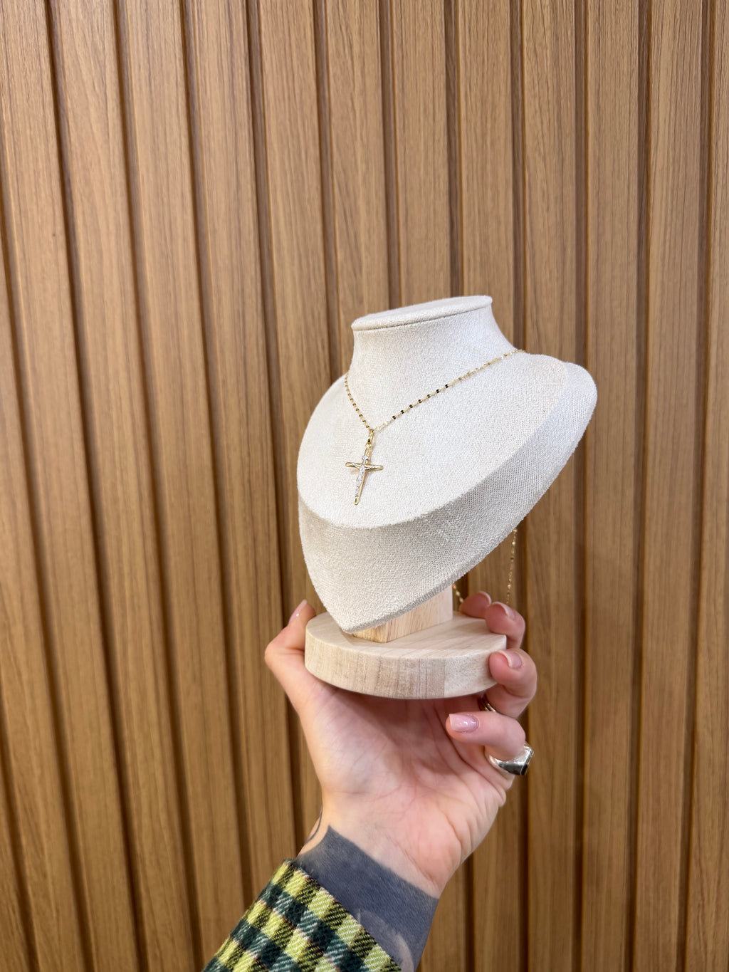 COLLANA CROCE ORO 18KT