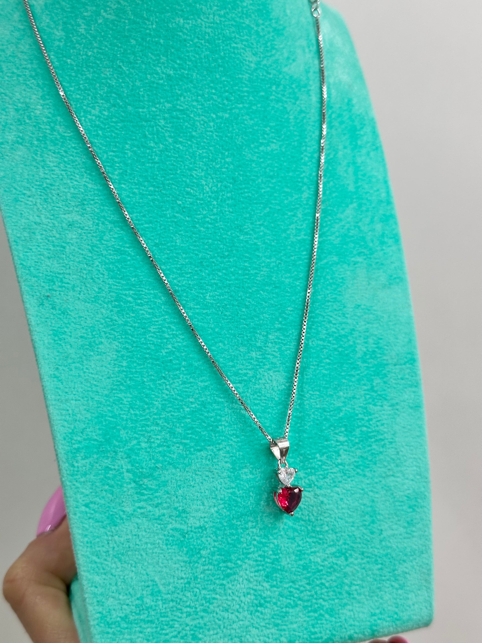 COLLANA CUORICINI ARGENTO 925