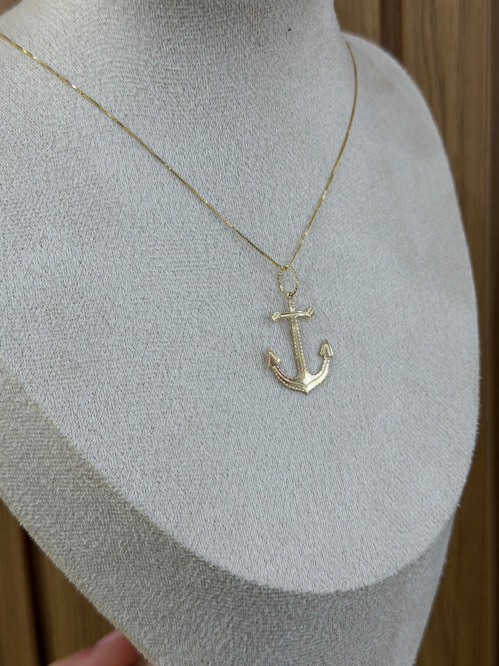 COLLANA ORO 18KT VENEZIANA CON ANCORA