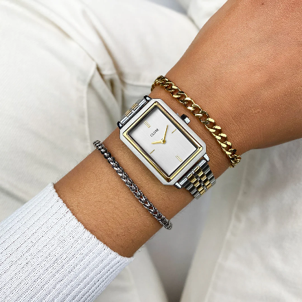 OROLOGIO CLUSE FLUETTE TWO-TONE
