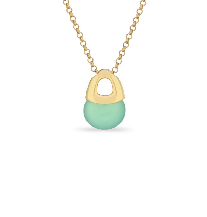 COLLANA SOGNI QUARZO MENTA ARGENTO 925