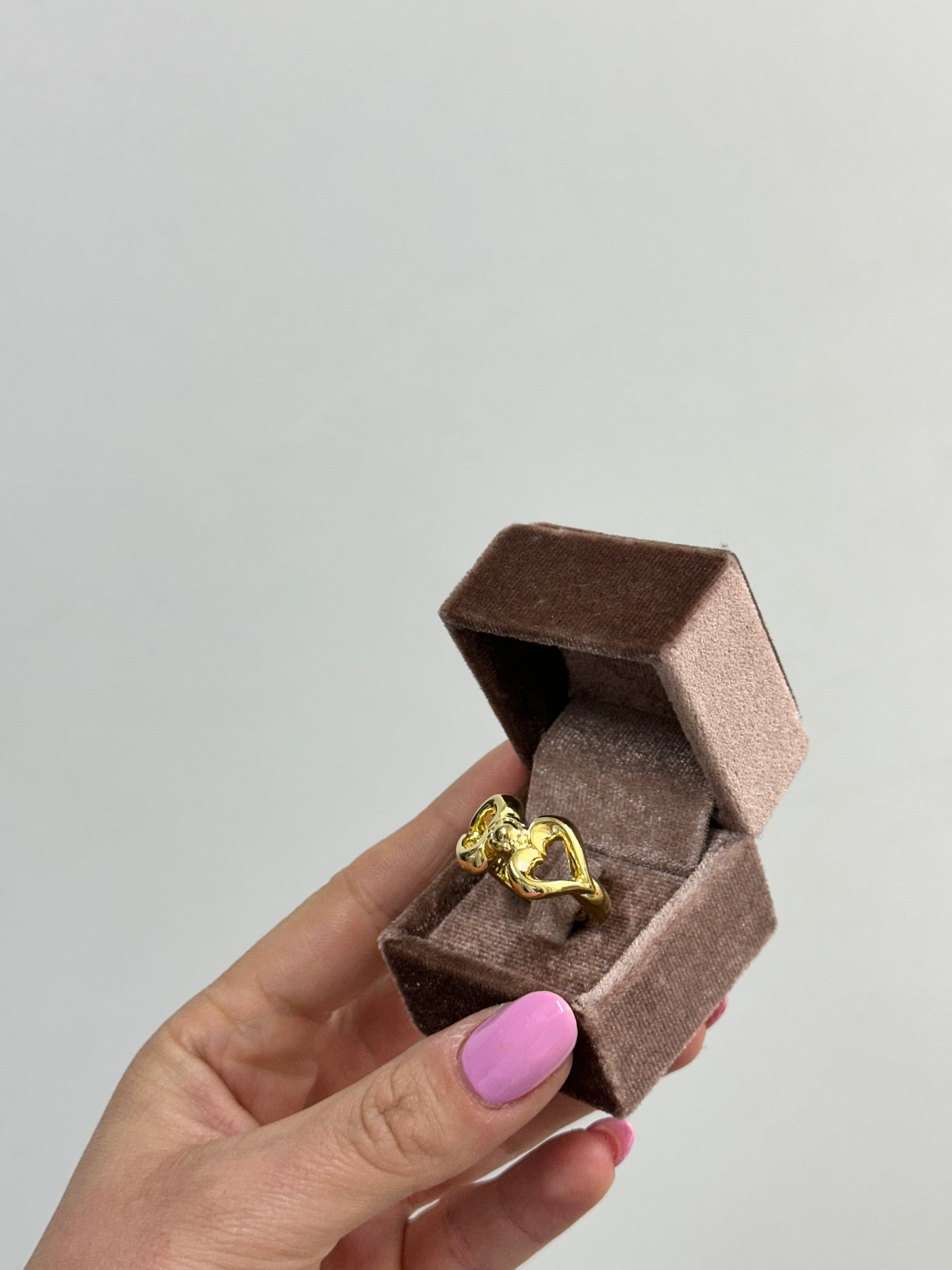 ANELLO CUORI ORO 18KT