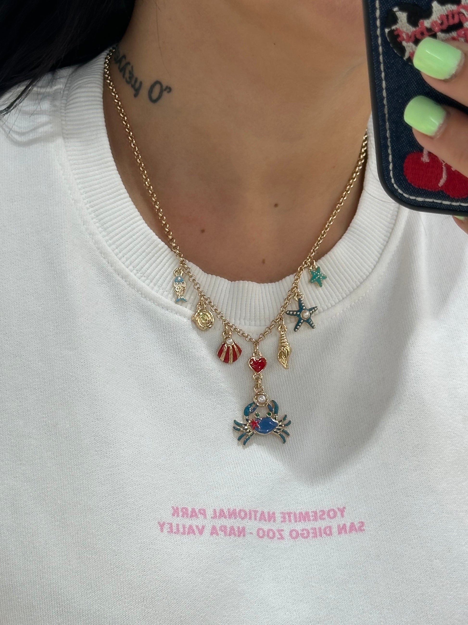 COLLANA AMO CAPRI CON GRANCHIO