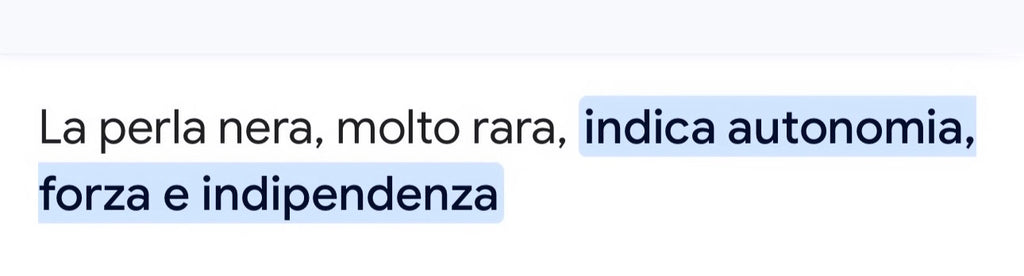 COLLANA LA PERLA NERA