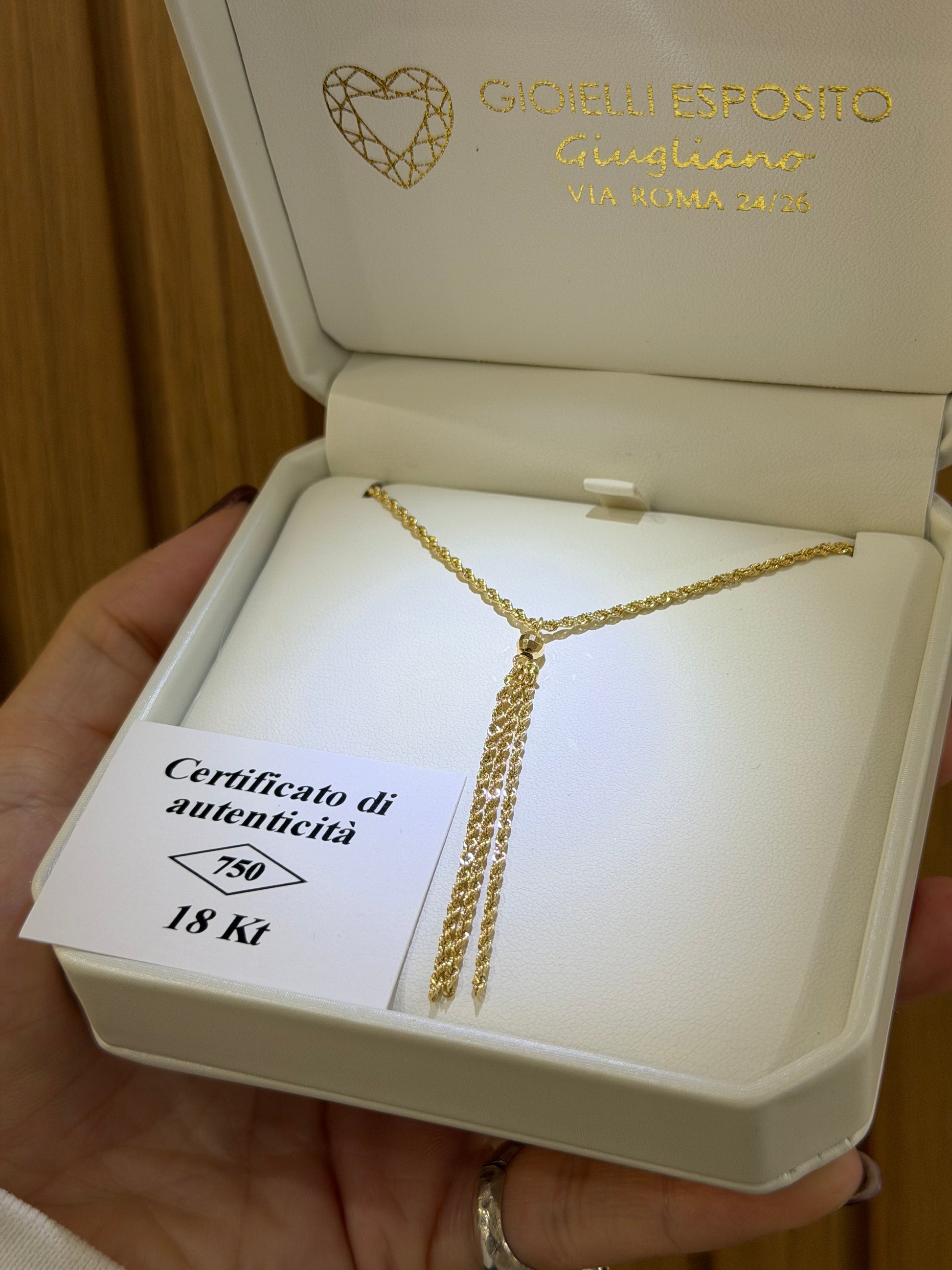 COLLANA SUPER LASER ORO 18KT