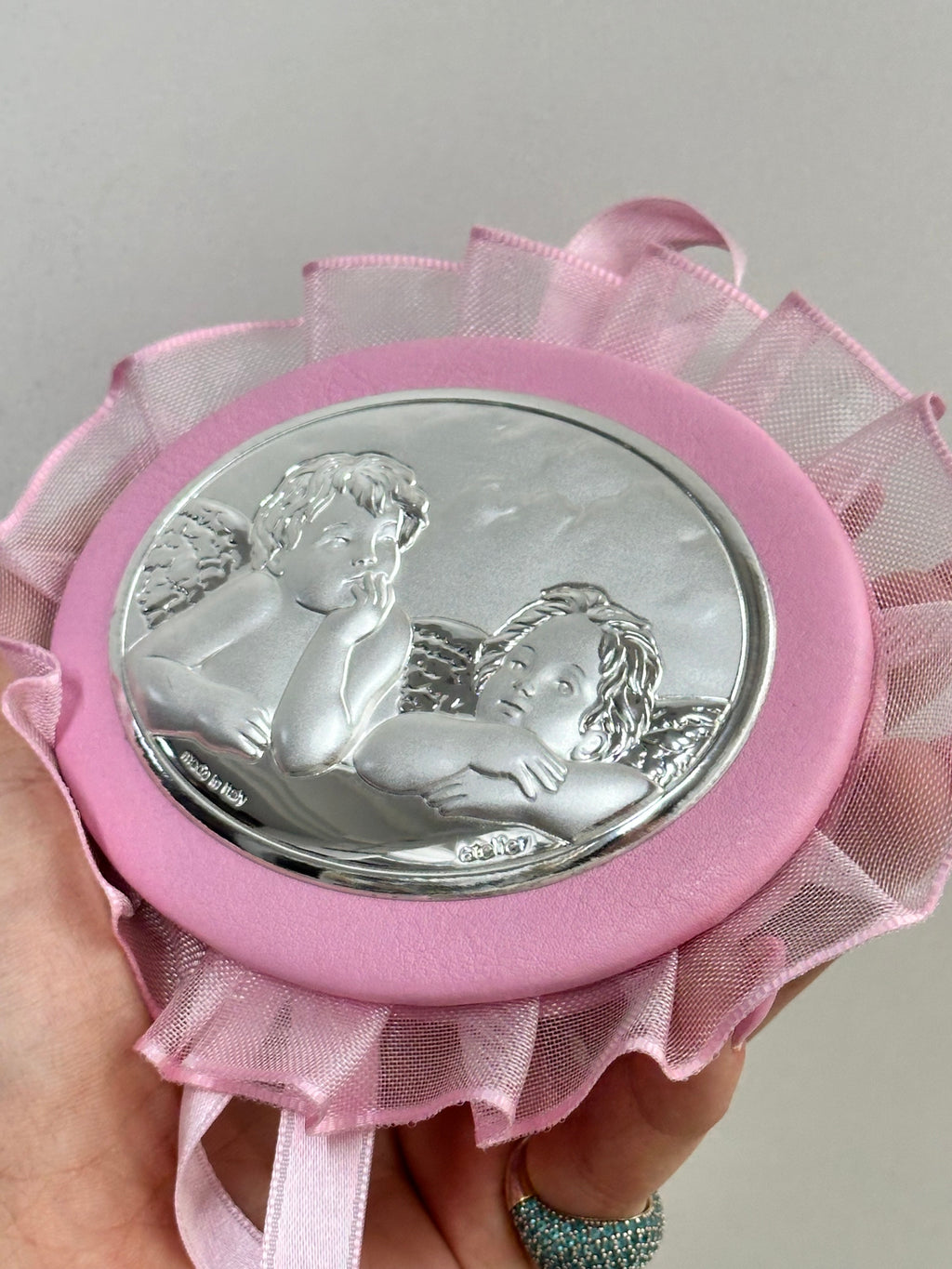CAPOCULLA ROSA IN ARGENTO 925