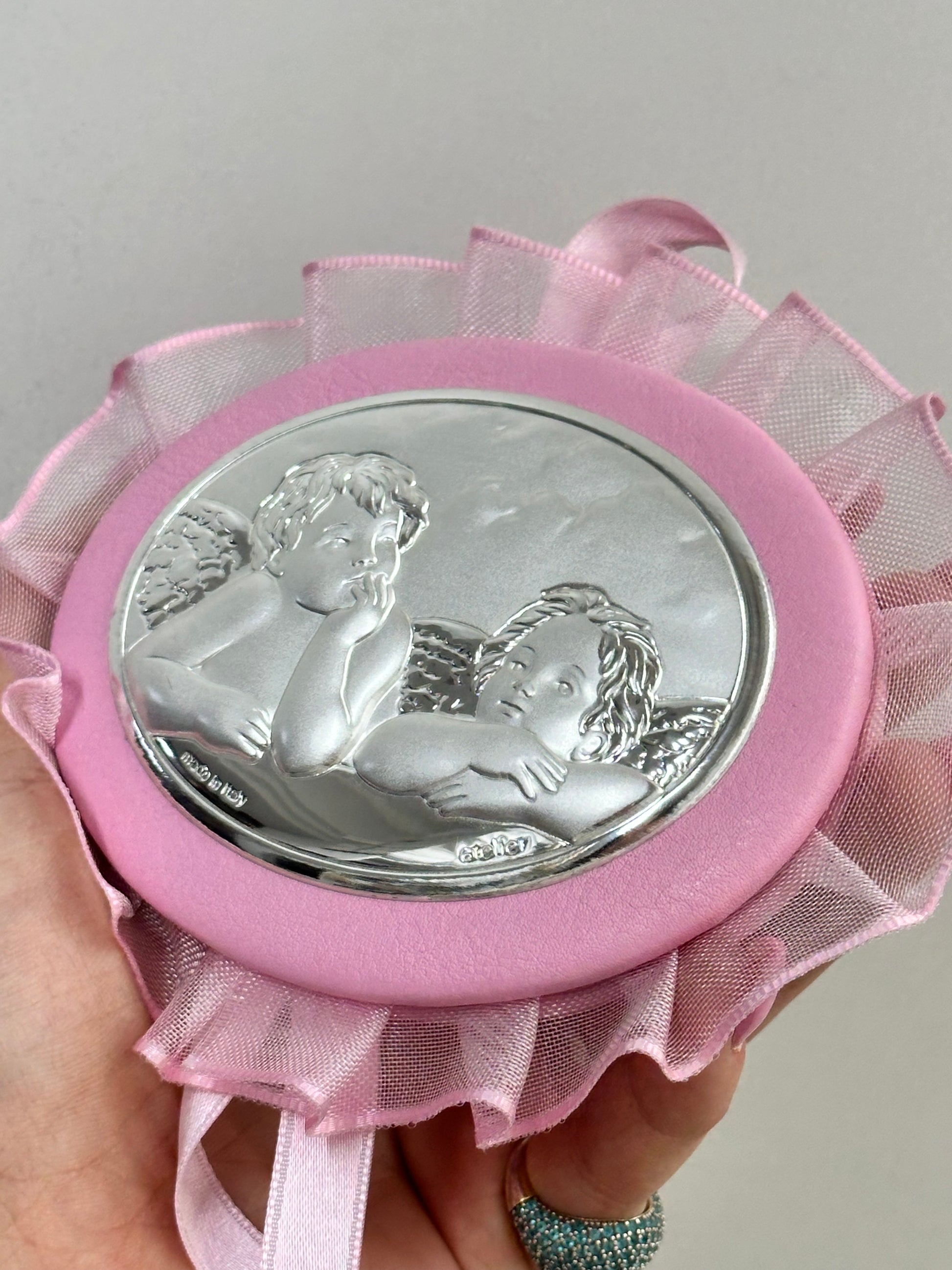 CAPOCULLA ROSA IN ARGENTO 925