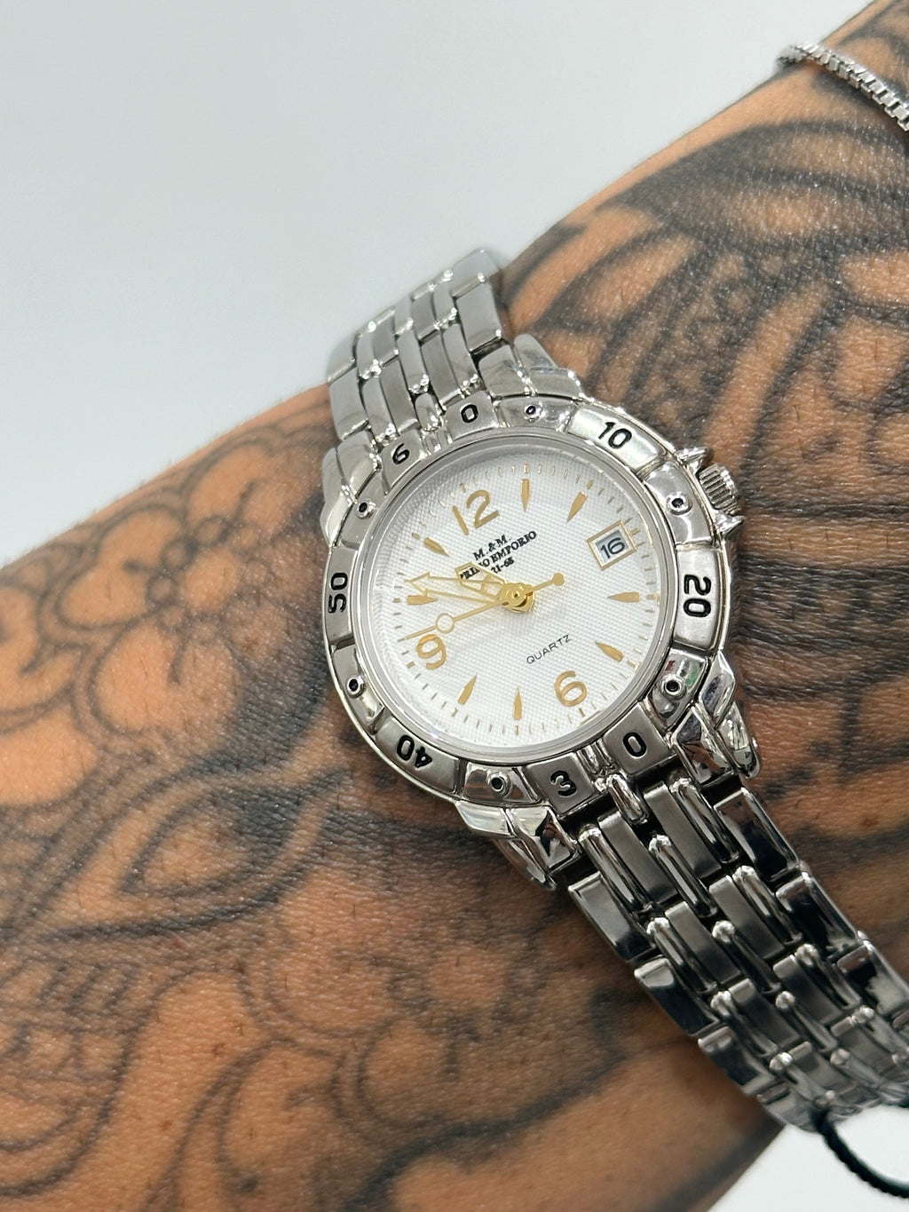 OROLOGIO PRIMO EMPORIO WHITE AND GOLD