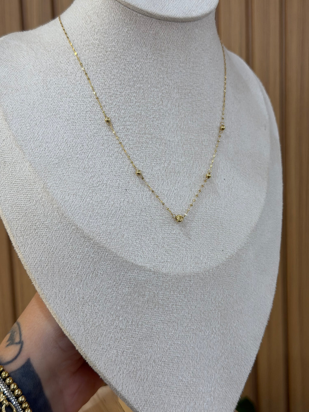COLLANA SFERE ORO 18KT