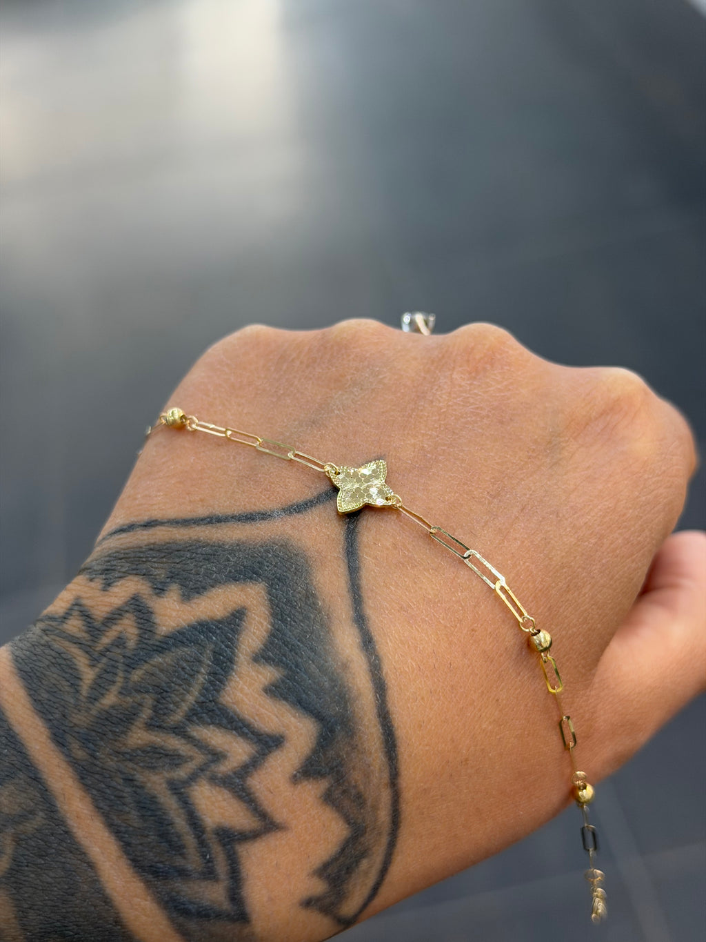 BRACCIALE ORO 18KT FIORE
