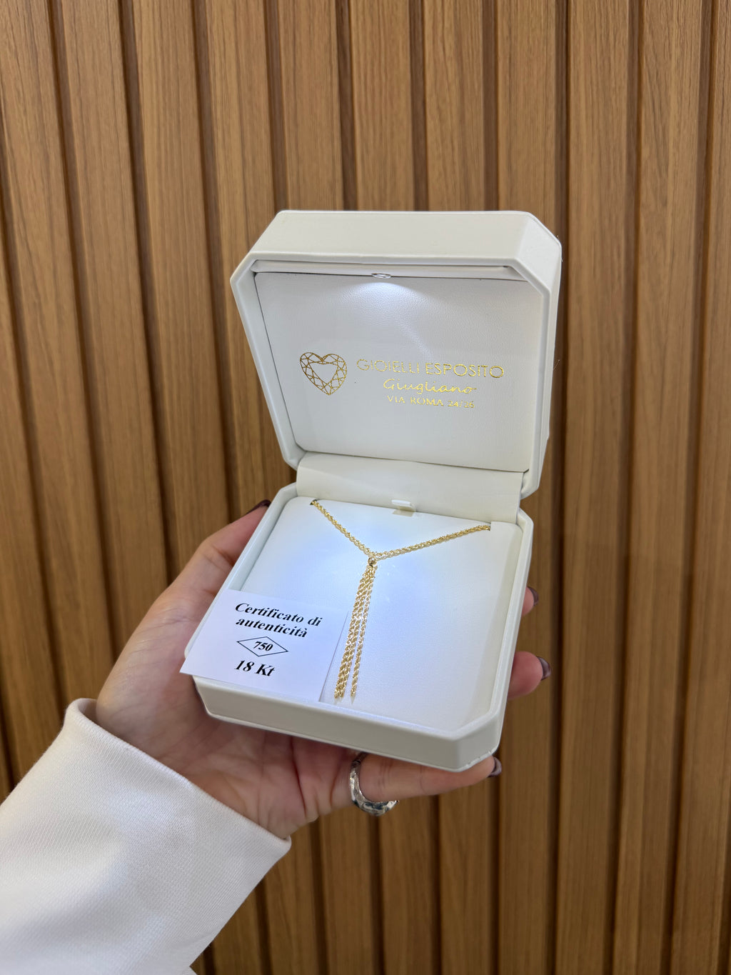 COLLANA SUPER LASER ORO 18KT