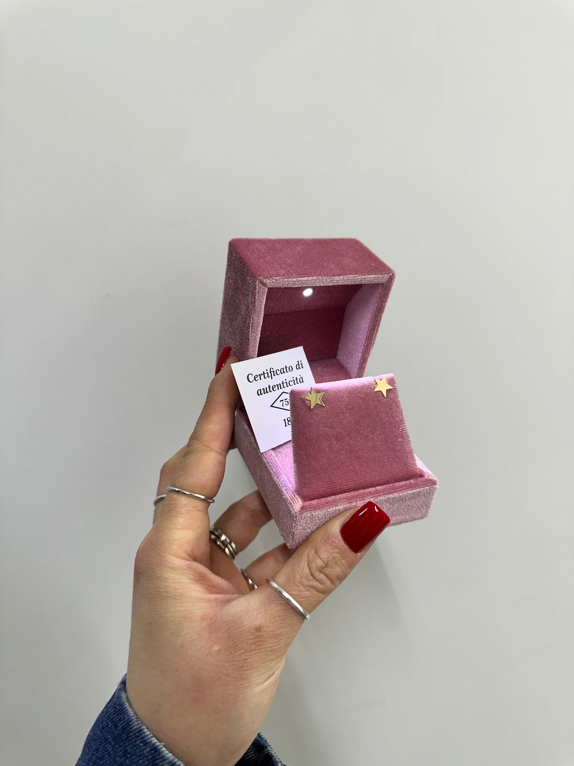 ORECCHINI STELLA ORO 18KT