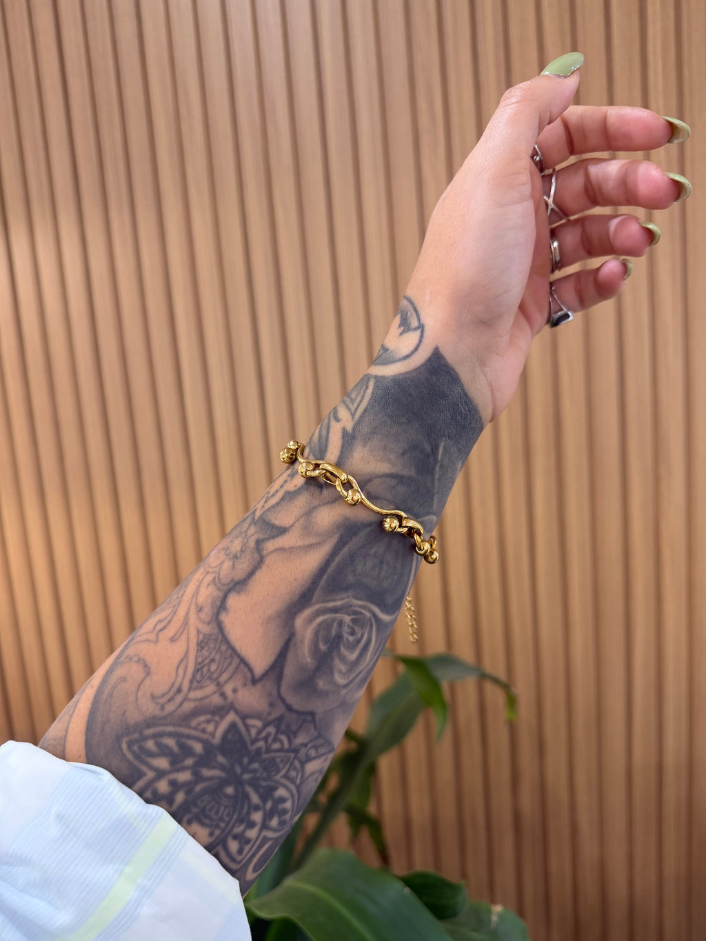 BRACCIALE MARISOL ACCIAIO CON DORATURA