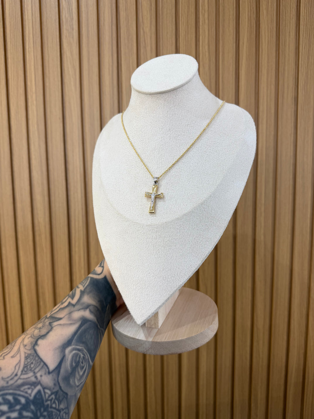 COLLANA ORO 18KT CON CROCE