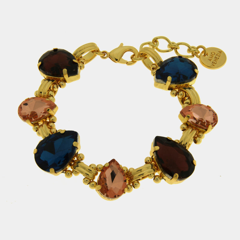 BRACCIALE AMO VENEZIA CRISTALLI COLORATI