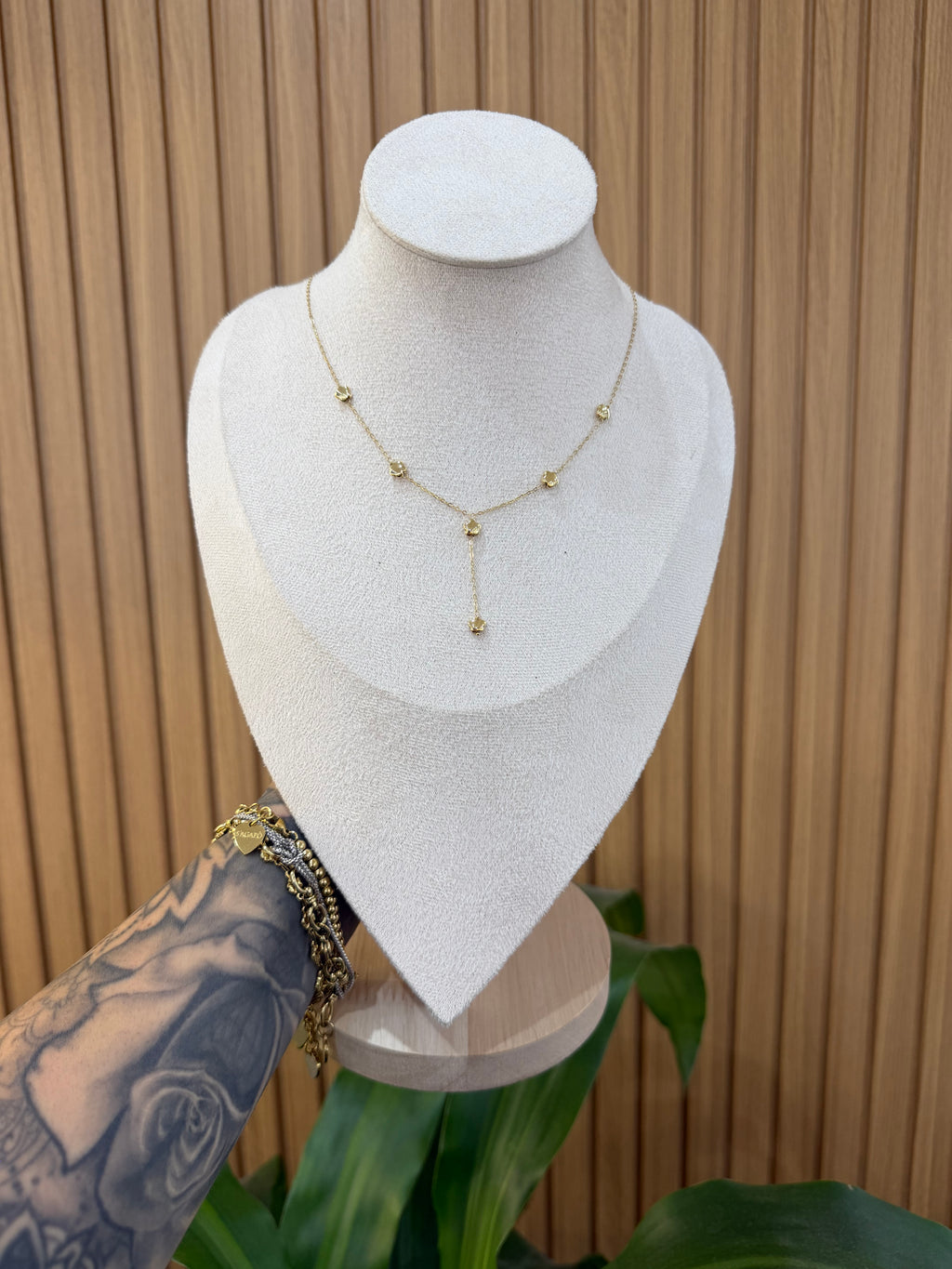 COLLANA QUADRIFOGLI ORO 18KT
