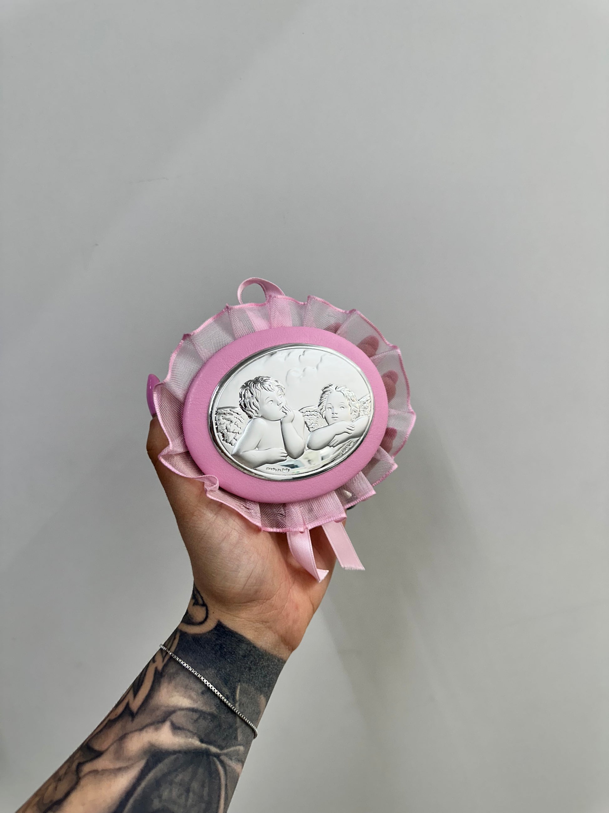 CAPOCULLA ROSA IN ARGENTO 925