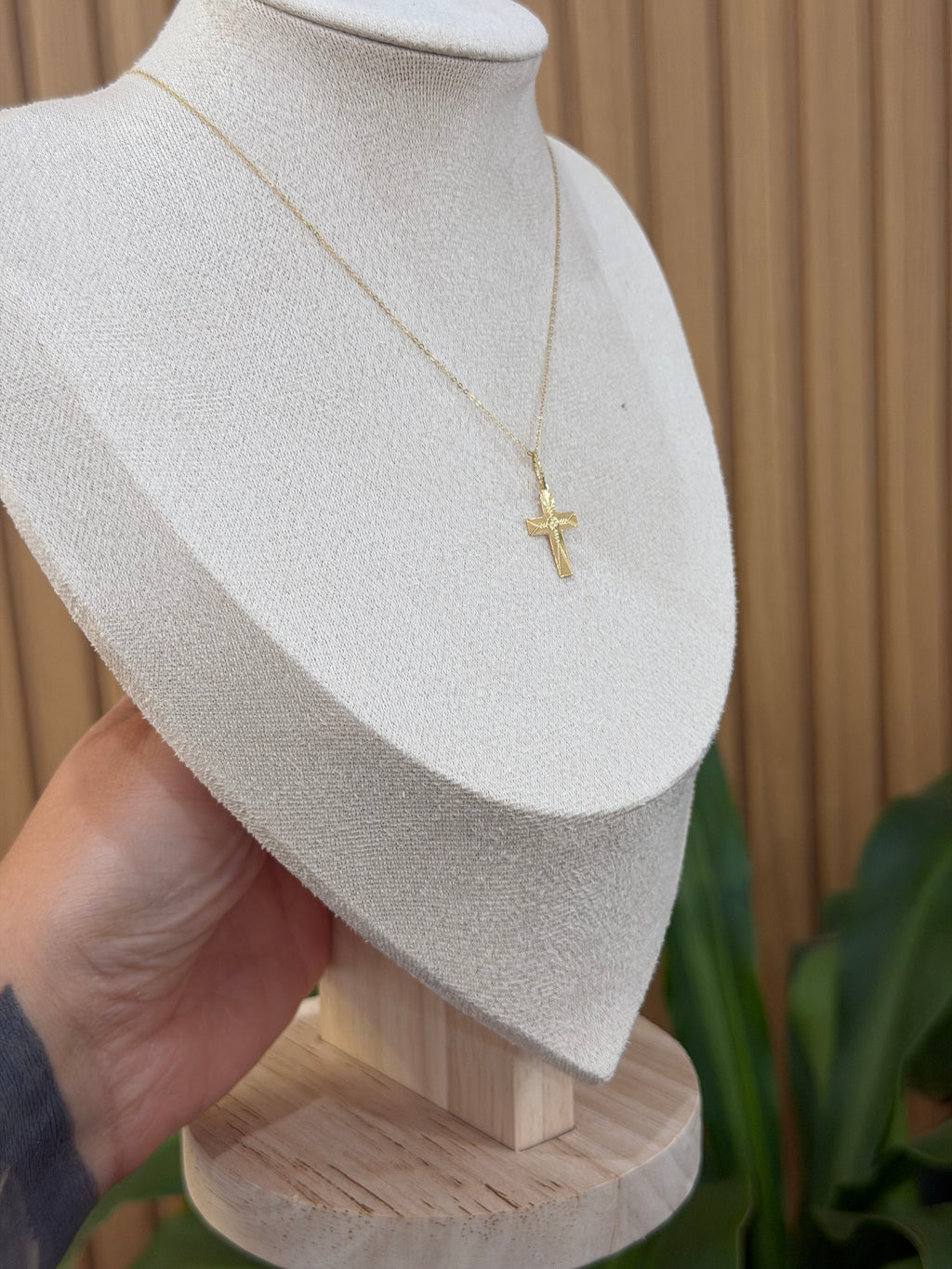 COLLANA ORO 18KT CON CROCE DESIGN