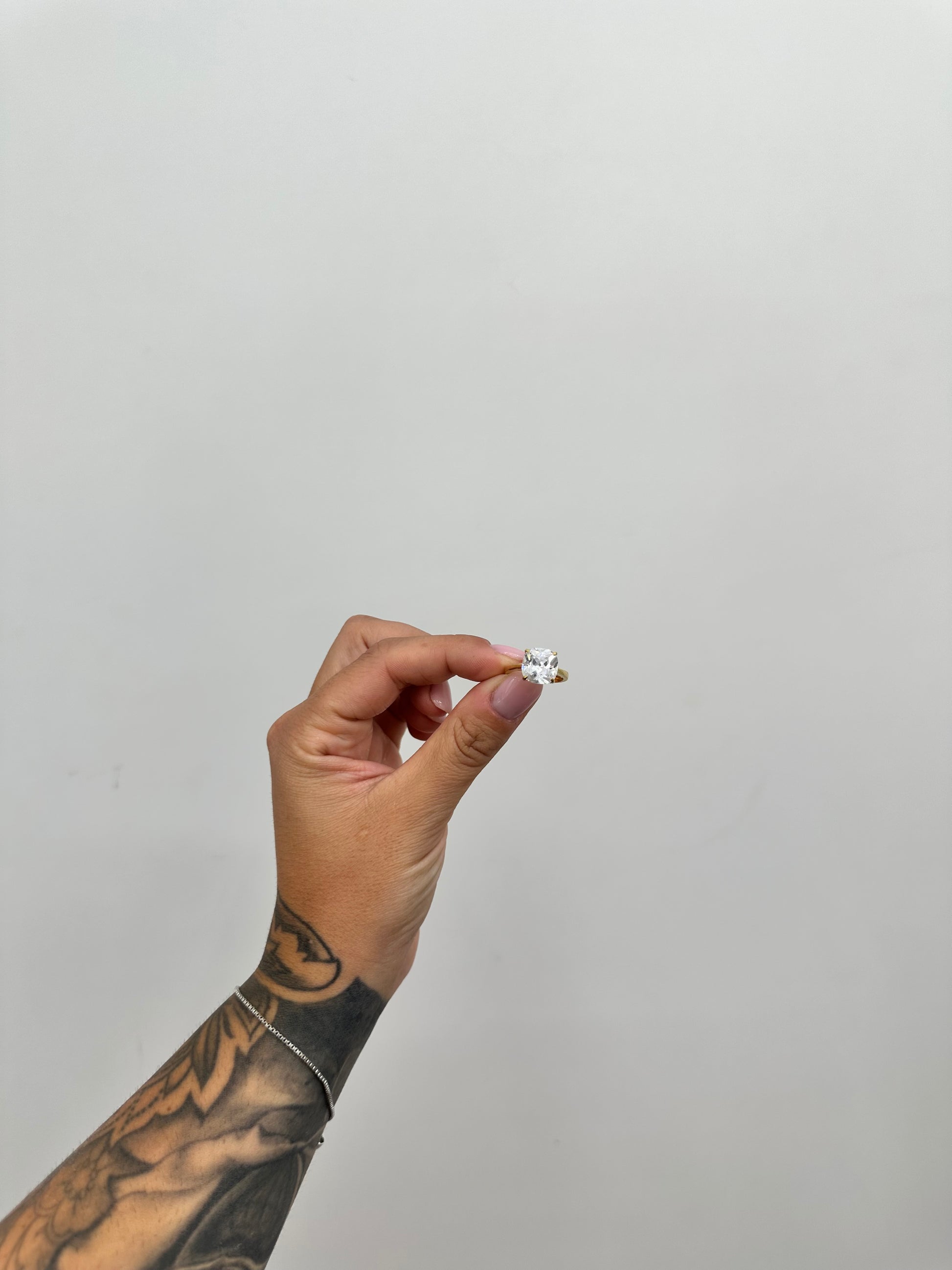 ANELLO REINA QUADRATO ARGENTO 925