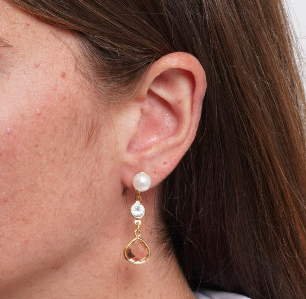 ORECCHINI AMO VENEZIA GOCCIA CON CRISTALLI