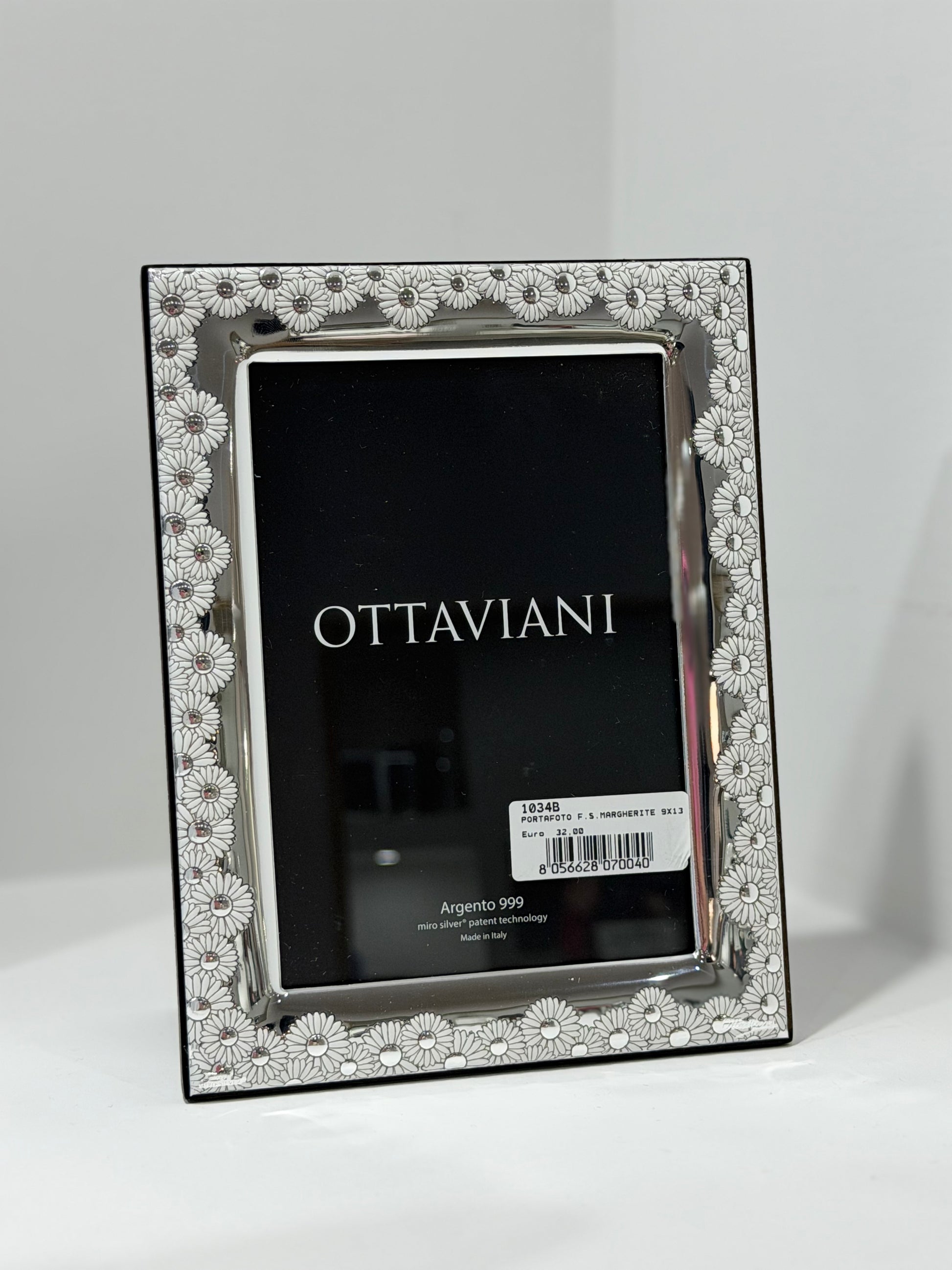 CORNICE OTTAVIANI MARGHERITE ARGENTO 999