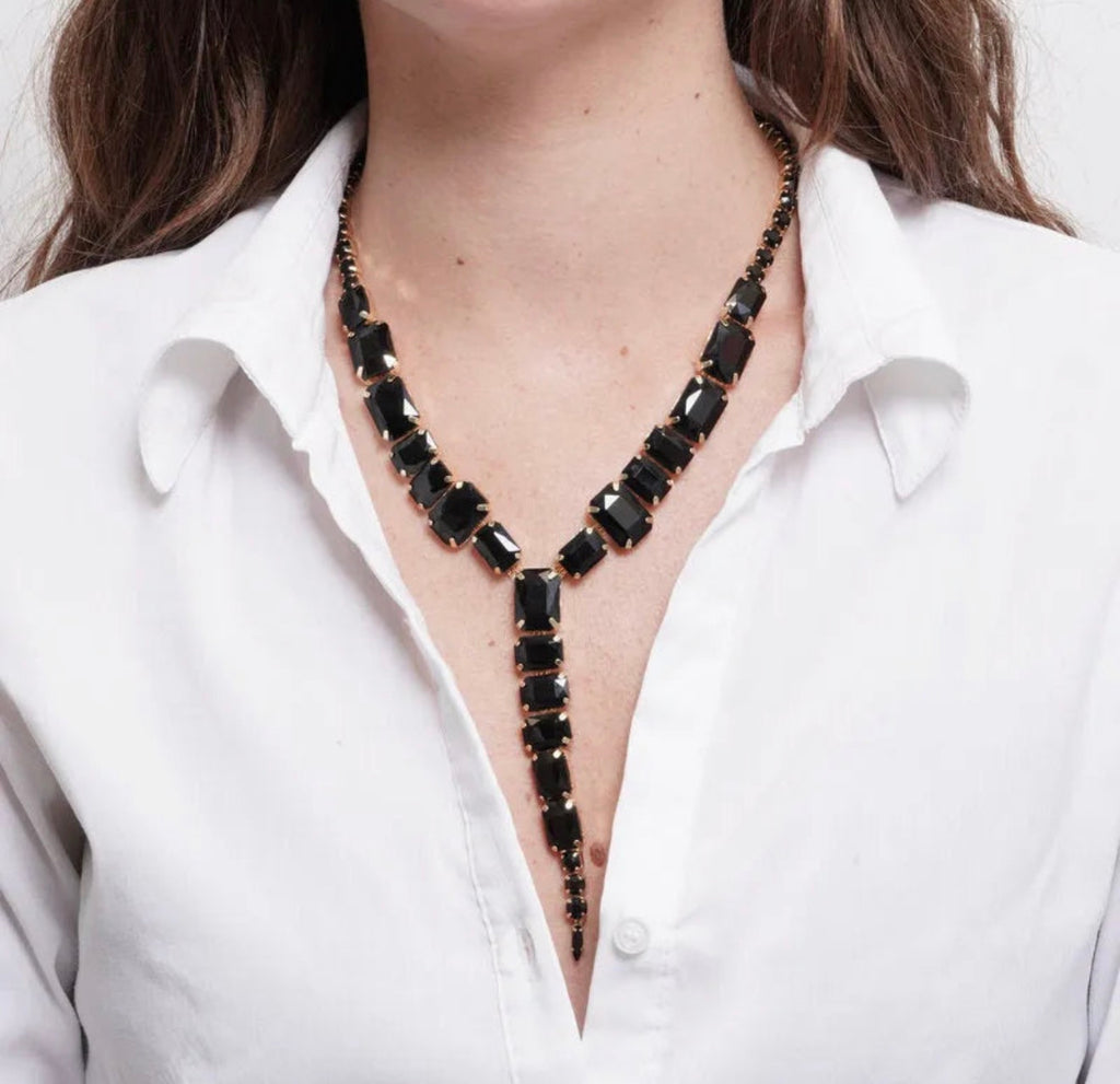 COLLANA AMO VENEZIA CRISTALLI NERI