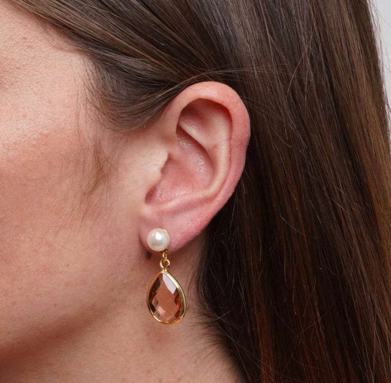 ORECCHINI AMO VENEZIA CON CRISTALLI E PERLE