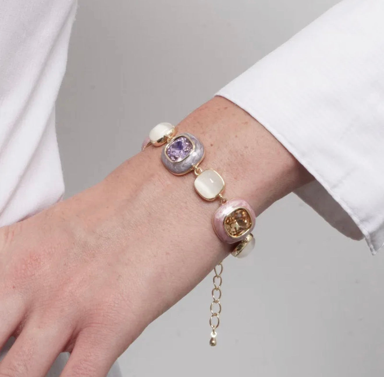 BRACCIALE AMO VENEZIA CRISTALLI COLORATI