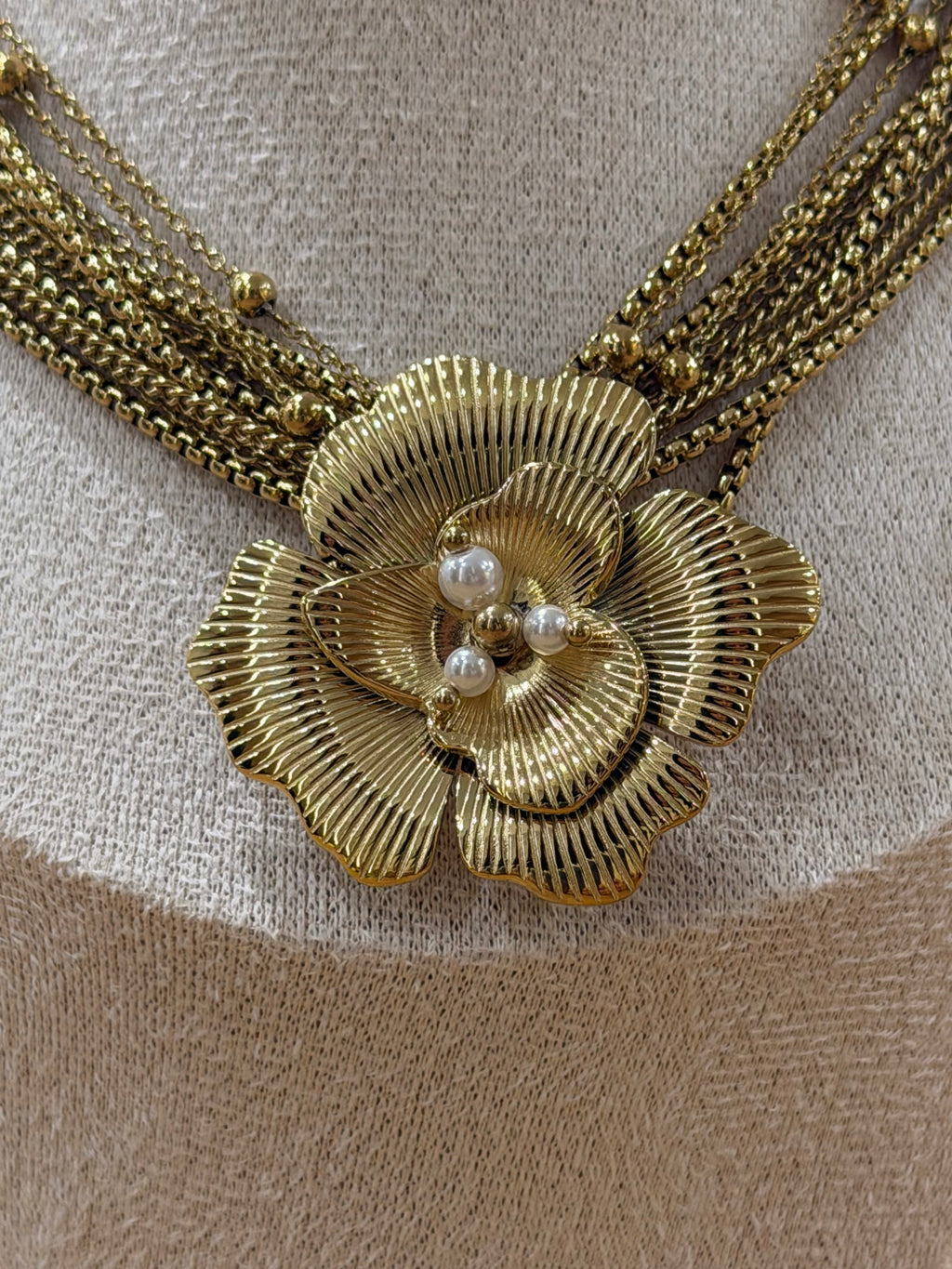 COLLANA GIROCOLLO MAXI FIORE LIU JO