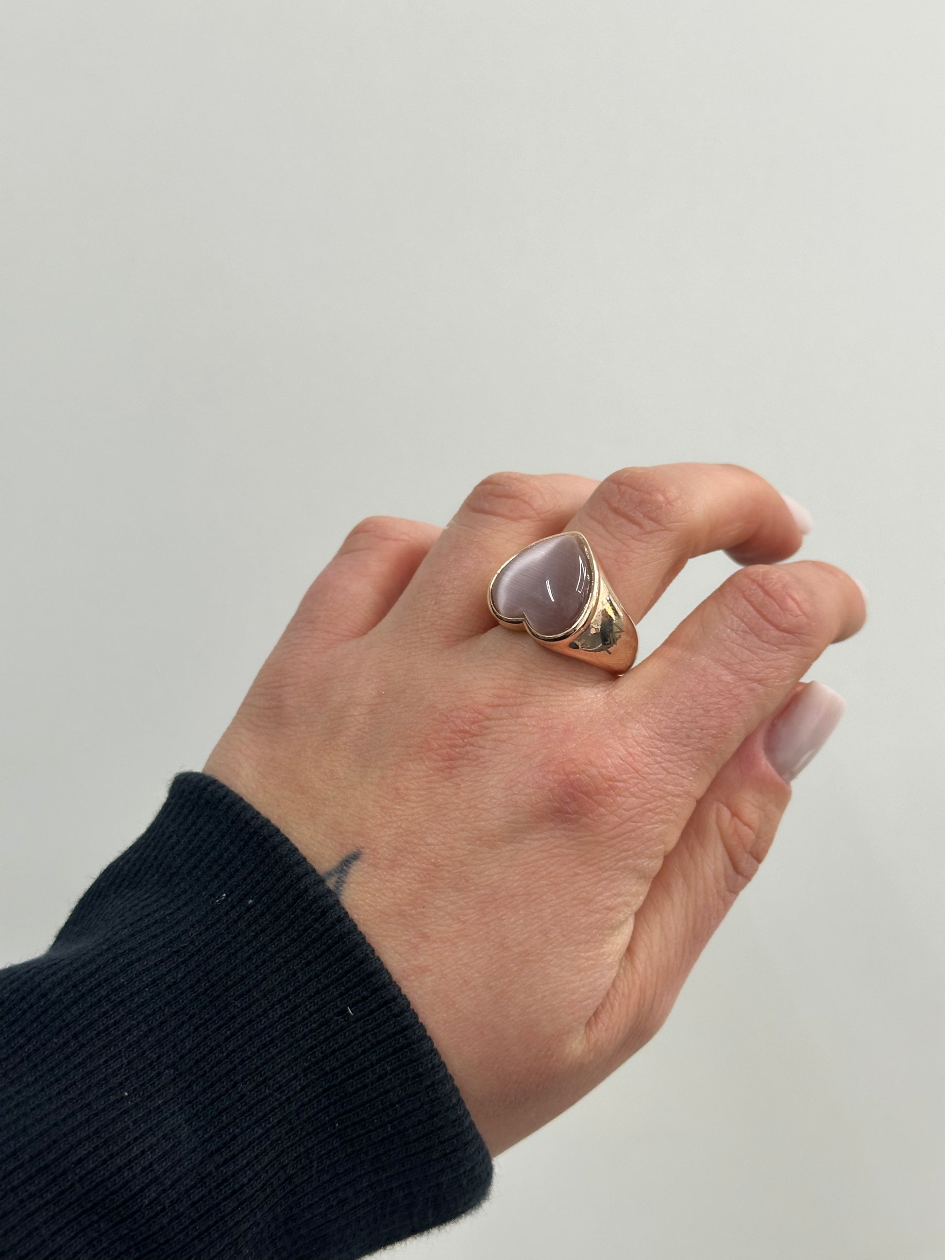 ANELLO CUORE CABOCHON