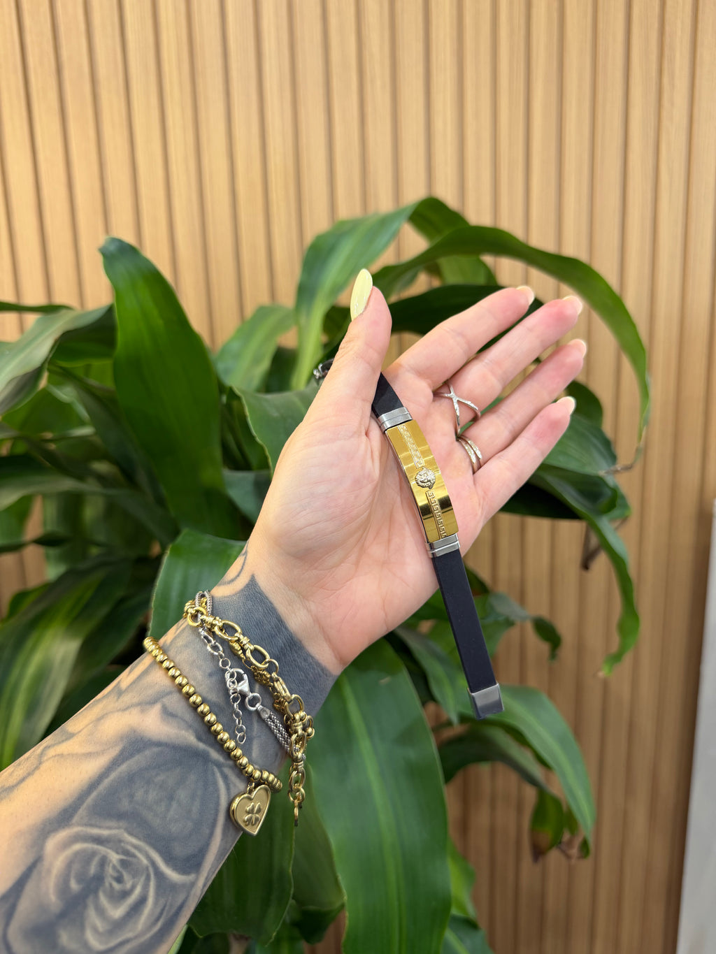 BRACCIALE MEDUSA CAUCCIÙ E ACCIAIO