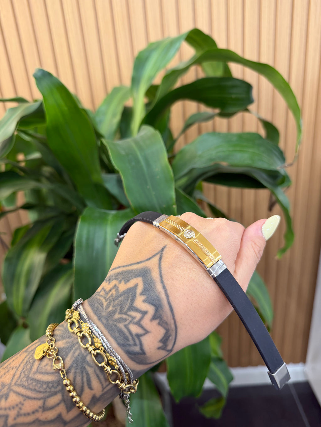 BRACCIALE MEDUSA CAUCCIÙ E ACCIAIO