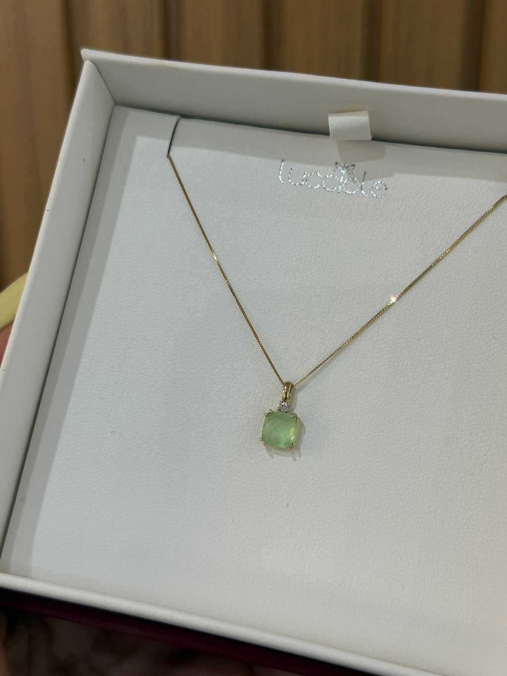 COLLANA LUCCIOLE PIETRA VERDE