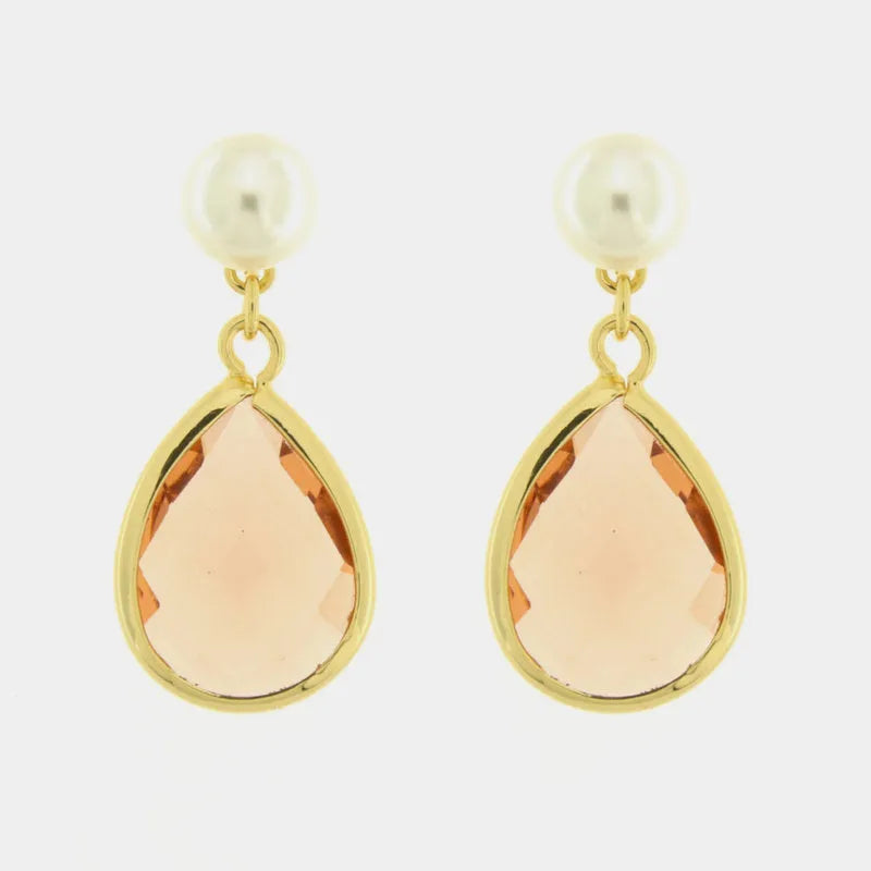 ORECCHINI AMO VENEZIA CON CRISTALLI E PERLE