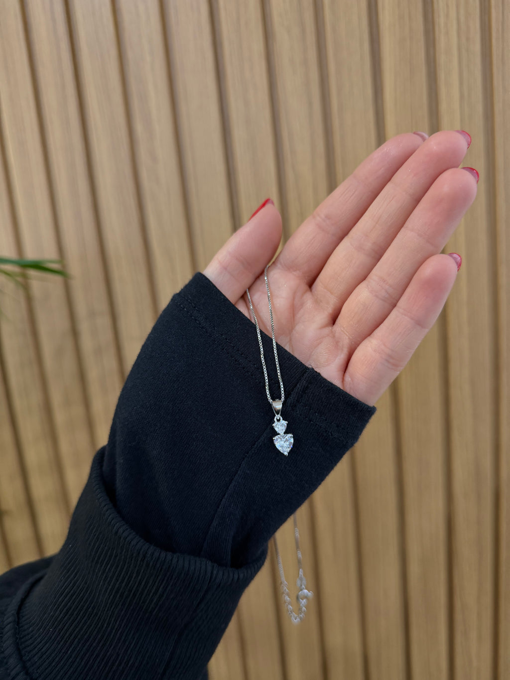 BOX IMPERIAL CON COLLANA DOPPIO CUORE ARGENTO 925