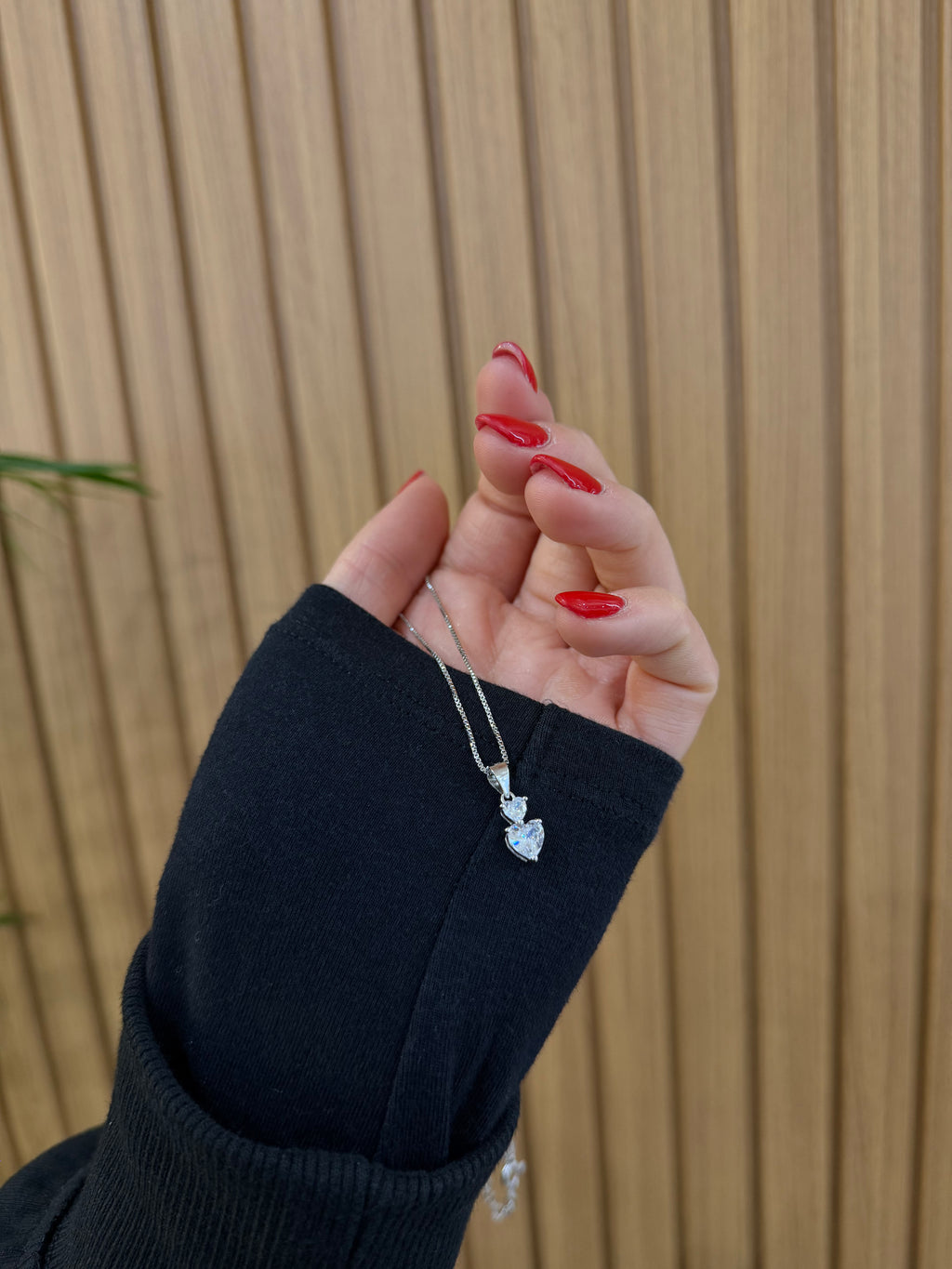 BOX IMPERIAL CON COLLANA DOPPIO CUORE ARGENTO 925