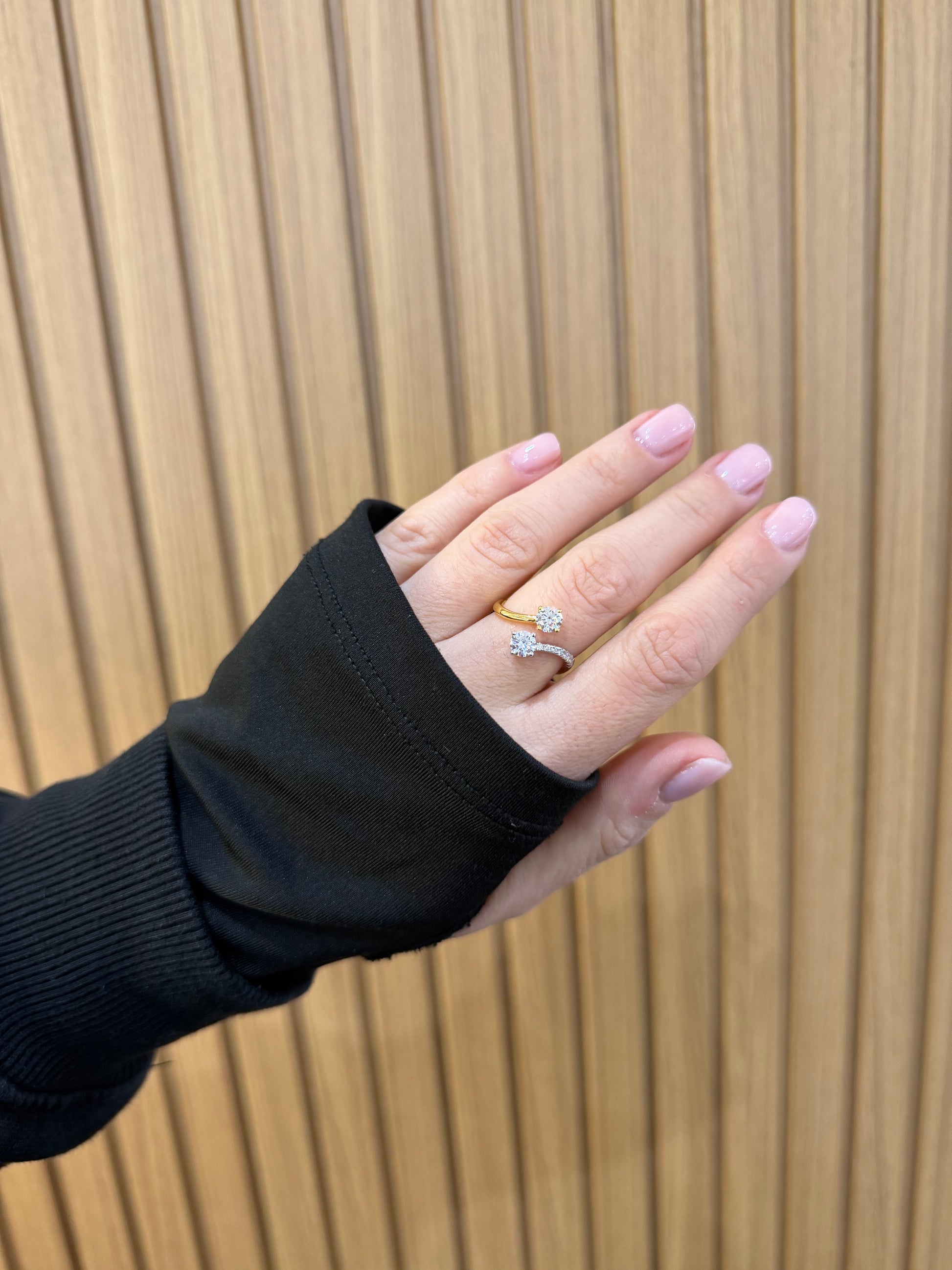 ANELLO BRIGHTER ARGENTO 925 BICOLORE